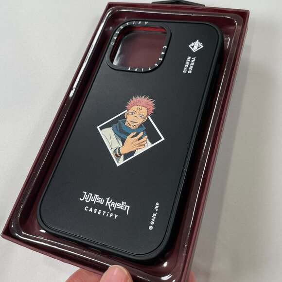 CASETiFY Jujutsu Kaisen Ryomen Sukuna Case iPhone 14 Pro Max Matte Black MagSafe - Picture 5 of 16